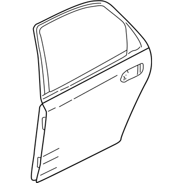 Volvo 30649493 Door Shell, Rear Driver Side