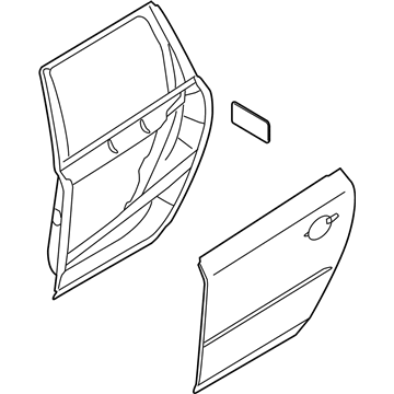 Volvo 32228964 Door Shell, Rear
