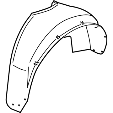 Volvo S40 Fender Splash Shield - 31253821