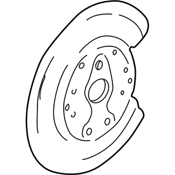 Volvo V70 Brake Dust Shield - 3516883