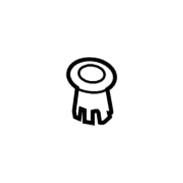 Volvo 39824653 Lock Knob Bezel, Black