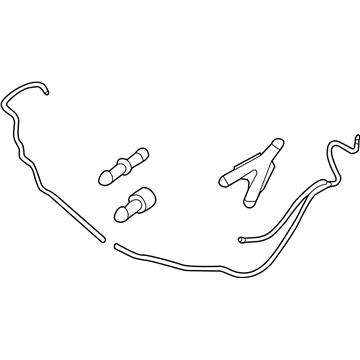 Volvo V90 Windshield Washer Hose - 31364194