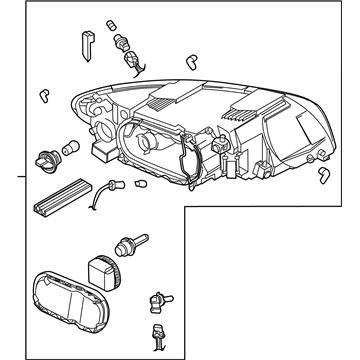 Volvo V50 Daytime Running Lights - 31335243