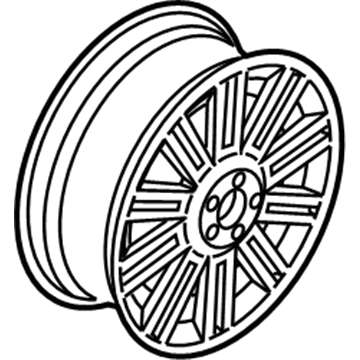 Volvo 31373121 Wheel, Alloy, Bright Silver, Aluminium