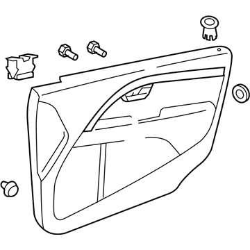 Volvo 39863026 Door Trim Panel, Black, Driver Side