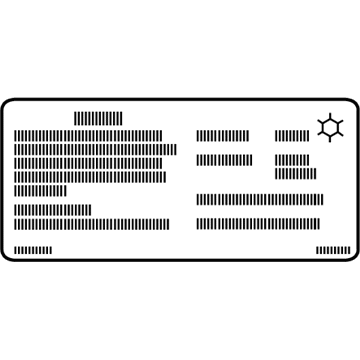 Volvo 31378515 A/C Label