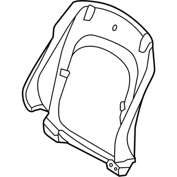 Volvo 32248044 Seat Back Panel, Charcoal, Passenger Side