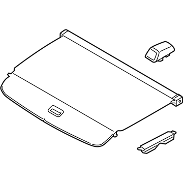 Volvo 39843531 Cargo Cover, Charcoal