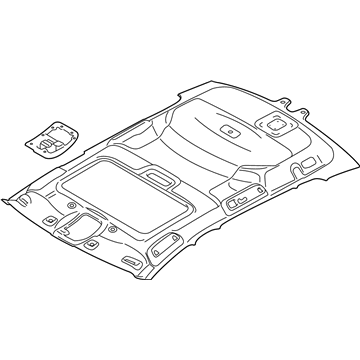 Volvo 39834602 Headliner, Charcoal Volvo 39834602 Headliner, Charcoal