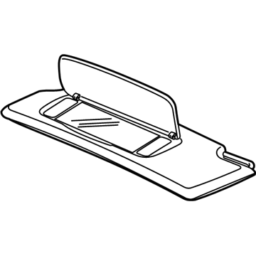 Volvo 39822710 Sunvisor, Beige, Driver Side