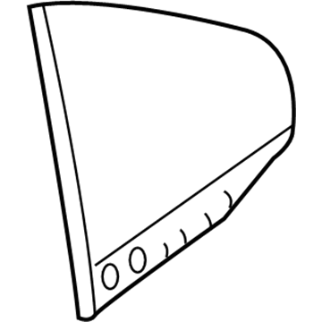 Volvo 30779888 Fixed Glass, Driver Side