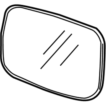 Volvo 31297397 Mirror Glass, Driver Side