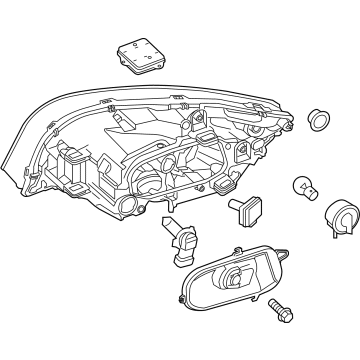 Volvo S60 Cross Country Headlight - 31698828