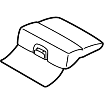 Volvo 39829347 Cushion Cover, Charcoal, Driver Side