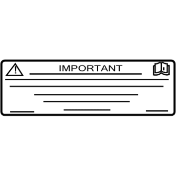 Volvo 31416097 Warning Label Volvo 31416097 Warning Label