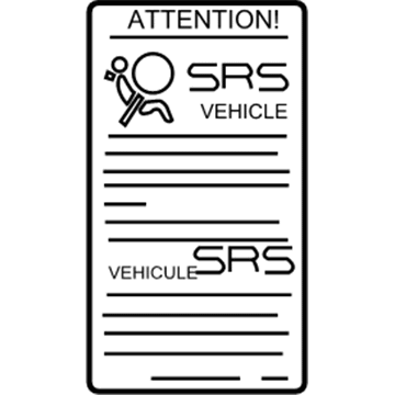 Volvo 3536448 Air Bag Label