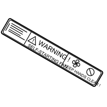 Volvo 30896588 Warning Label Volvo 30896588 Warning Label