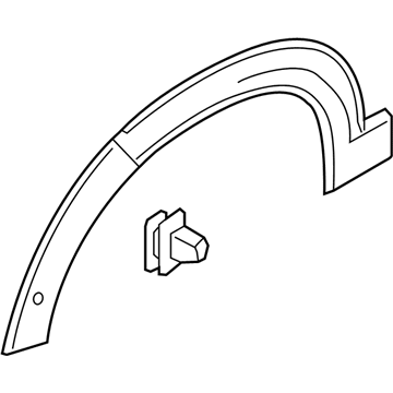 Volvo 31439093 Flare, Black, Driver Side