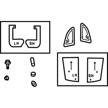 Volvo 30664145 Rear Spoiler Mount Kit