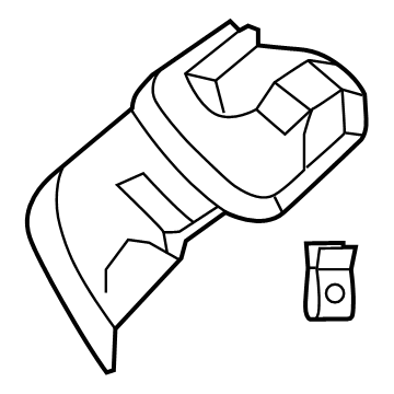 Volvo 32288170 Seat Belt Guide, Passenger Side