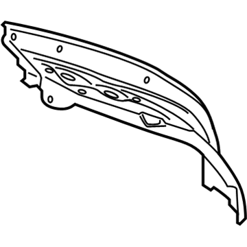 Volvo 31675422 Lower Pillar Reinforcement, Driver Side