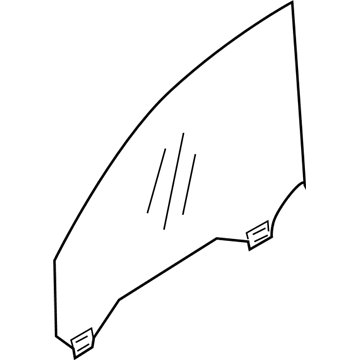 Volvo 30762241 Door Glass, Driver Side