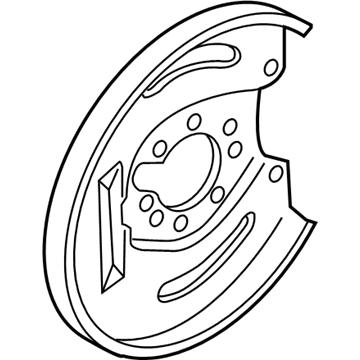 Volvo S40 Brake Dust Shield - 30814870