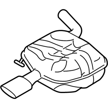 Volvo XC70 Muffler - 31392841