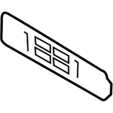 Volvo License Plate - 31383632