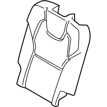 Volvo 31377174 Seat Back Pad, Driver Side