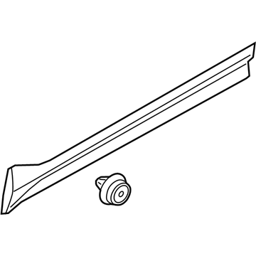 Volvo C40 Recharge Door Moldings - 31448316