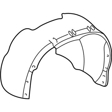 Volvo Fender Splash Shield - 9152684