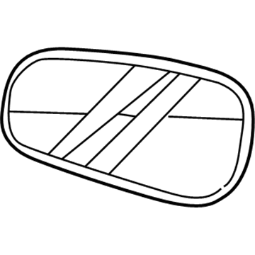 Volvo 9203127 Mirror Glass, Front