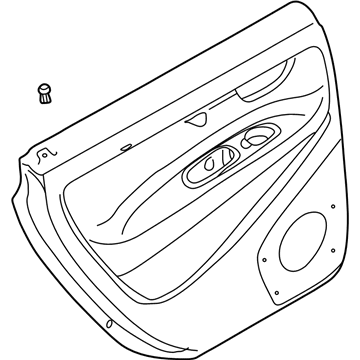 Volvo 39990983 Door Trim Panel, Oak, Passenger Side