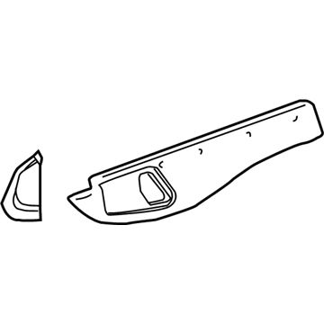 Volvo 39971629 Side Trim Panel, Gray, Driver Side