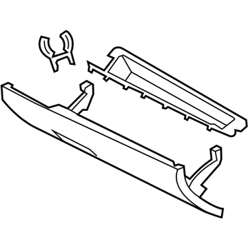 Volvo 39809224 Glove Box Door, Beige