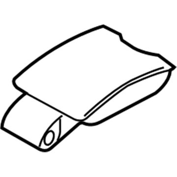 Volvo 39804807 Armrest Cover, Black