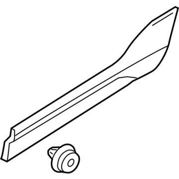 Volvo C40 Recharge Door Moldings - 31448318