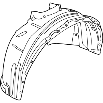 Volvo V60 Fender Splash Shield - 31497104