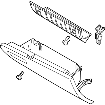 Volvo 31442706 Glove Box Door, Charcoal
