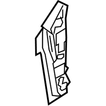 Volvo 31213942 Hinge Pillar Reinforcement, Passenger Side