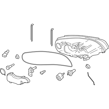 Volvo Headlight - 31323064