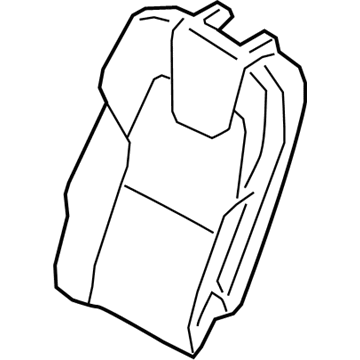 Volvo 39827684 Seat Back Cover, Charcoal, Driver Side