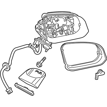 Volvo C40 Recharge Mirror Cover - 31477695