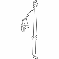 Volvo Seat Belt - 30630688 Lap & Shoulder Belt, Gray, Driver Side