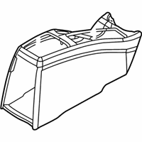 Volvo Center Console - 30620936 Rear Console, Off Black