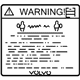 Volvo 9430435 Air Bag Label Volvo 9430435 Air Bag Label