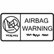 Volvo 9454101 Air Bag Label Volvo 9454101 Air Bag Label