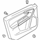 Volvo 31393838 Door Trim Panel, Black, Driver Side