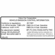 Volvo 31301129 Emission Label Volvo 31301129 Emission Label